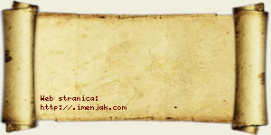 Janko Trnjaković vizit kartica